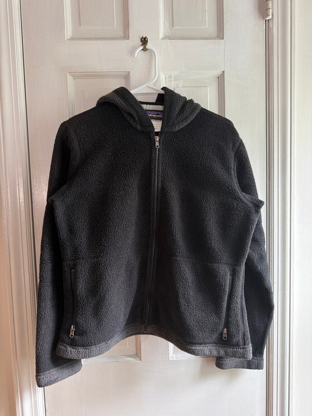 Patagonia Synchilla Full Zip Fleece Jacket Womens Medium Black Warm Gorpcore M
